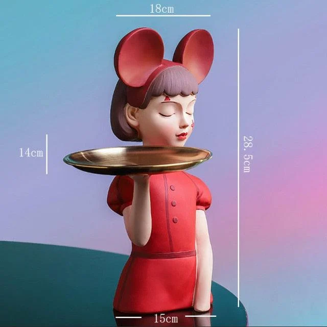Mickey Headband Girl Tray - Homeko
