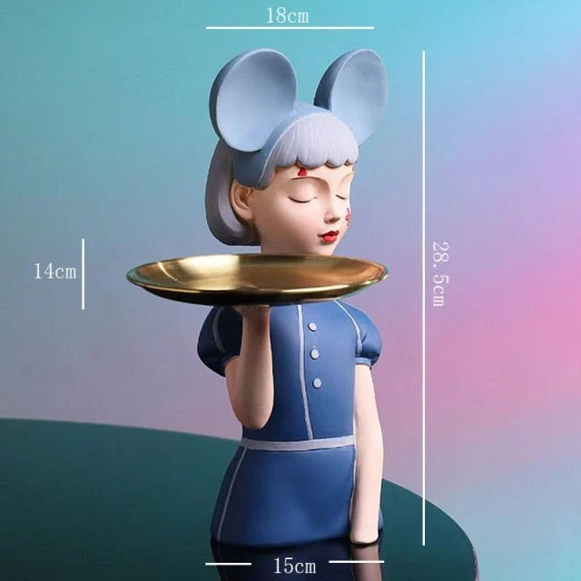 Mickey Headband Girl Tray - Homeko