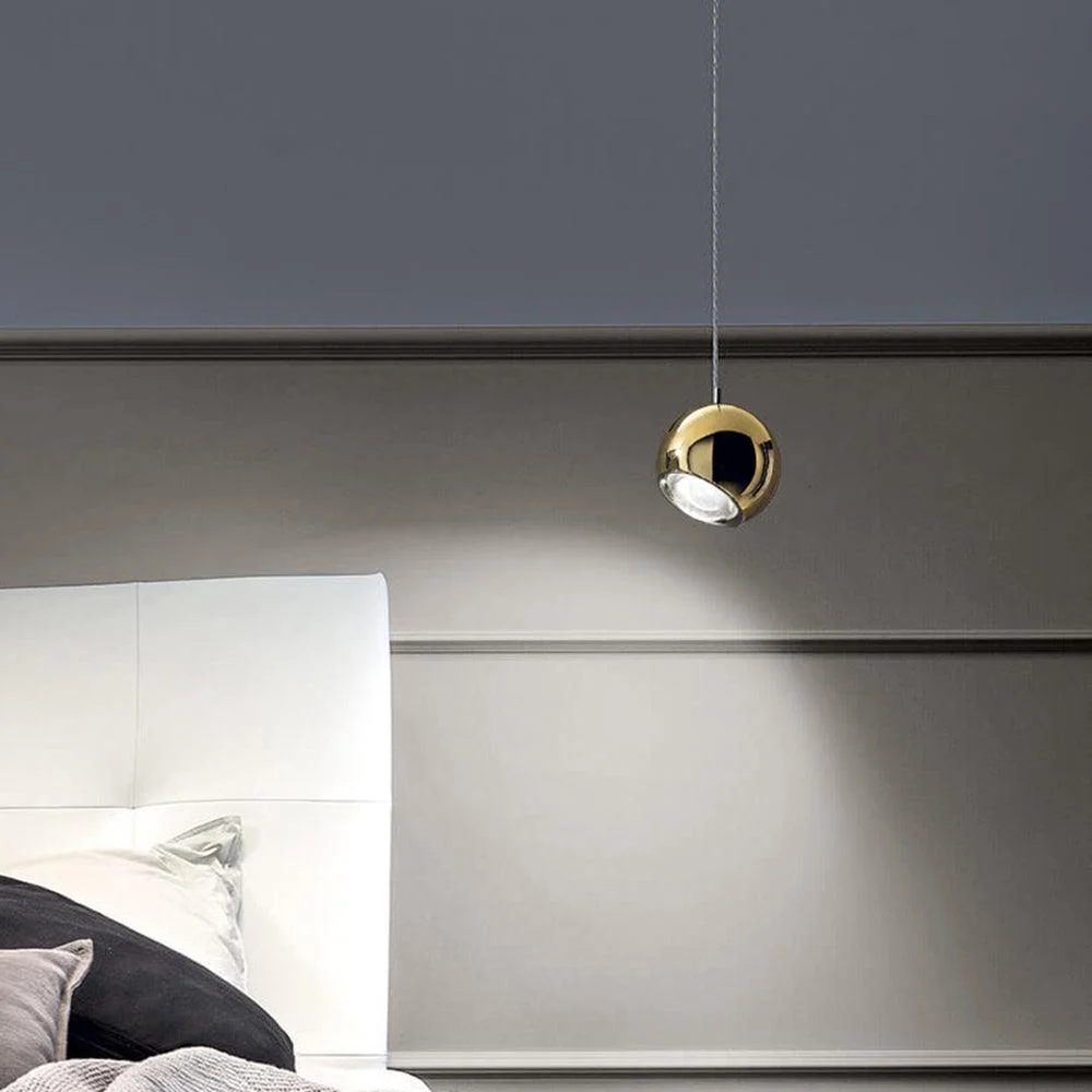 Mid-century Mirror Ball LED Pendant Light - Homeko
