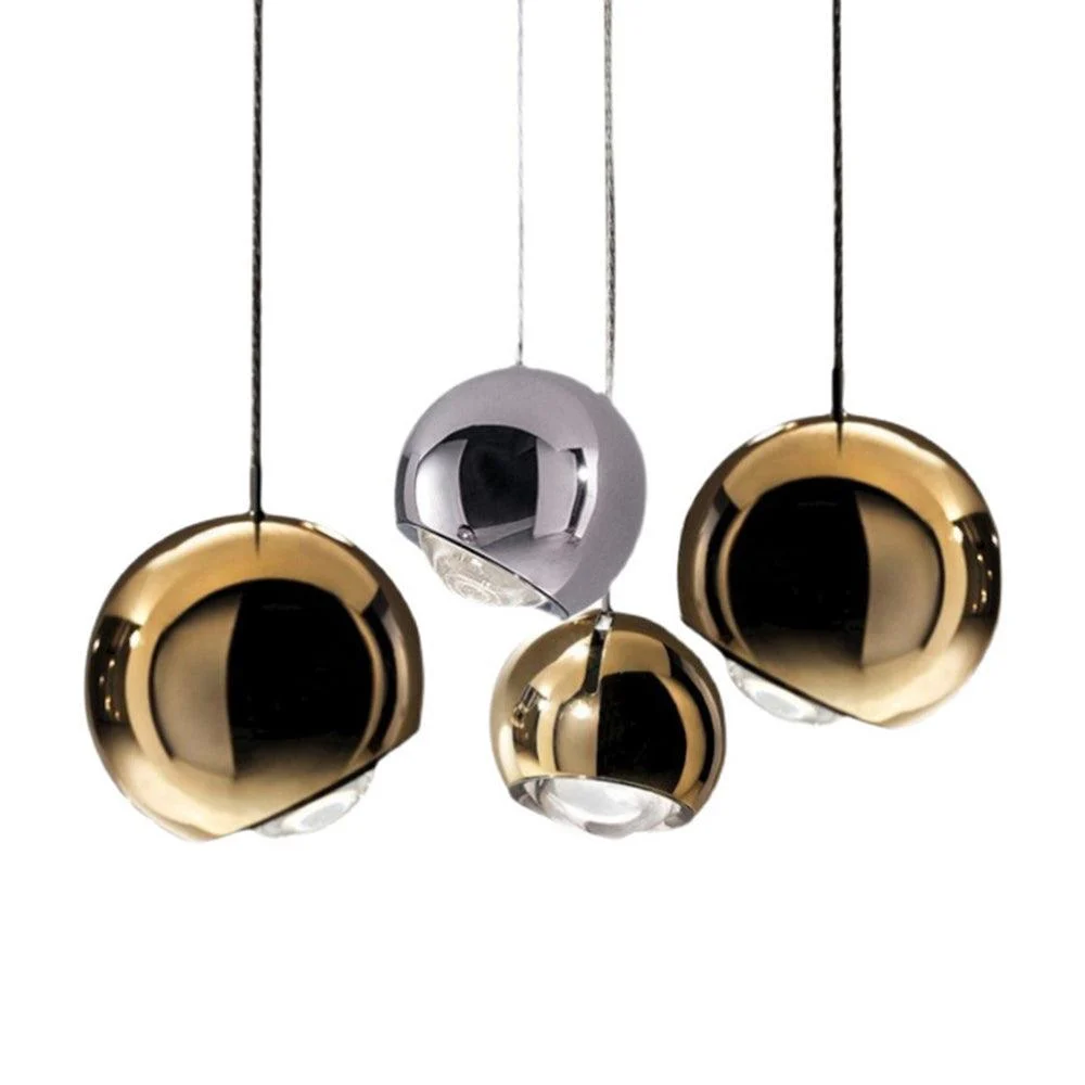 Mid-century Mirror Ball LED Pendant Light - Homeko