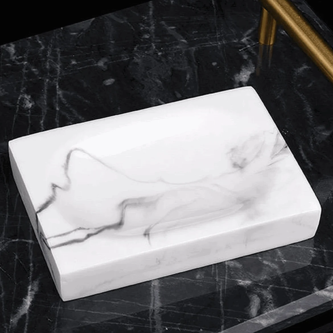 Milan Marble 5-Piece Bathroom Set -