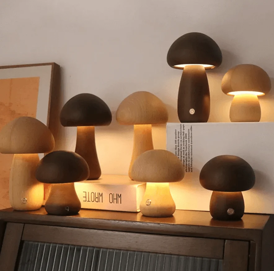 MiniMushroomTableLampwithSoftLEDLighting-Homeko14 Mini Mushroom Table Lamp with Soft LED Lighting - Homeko
