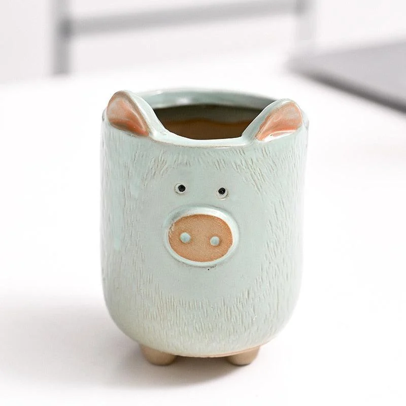 Mini_Ceramic_Cartoon_Planter_-_-4335638 Mini Ceramic Cartoon Planter -