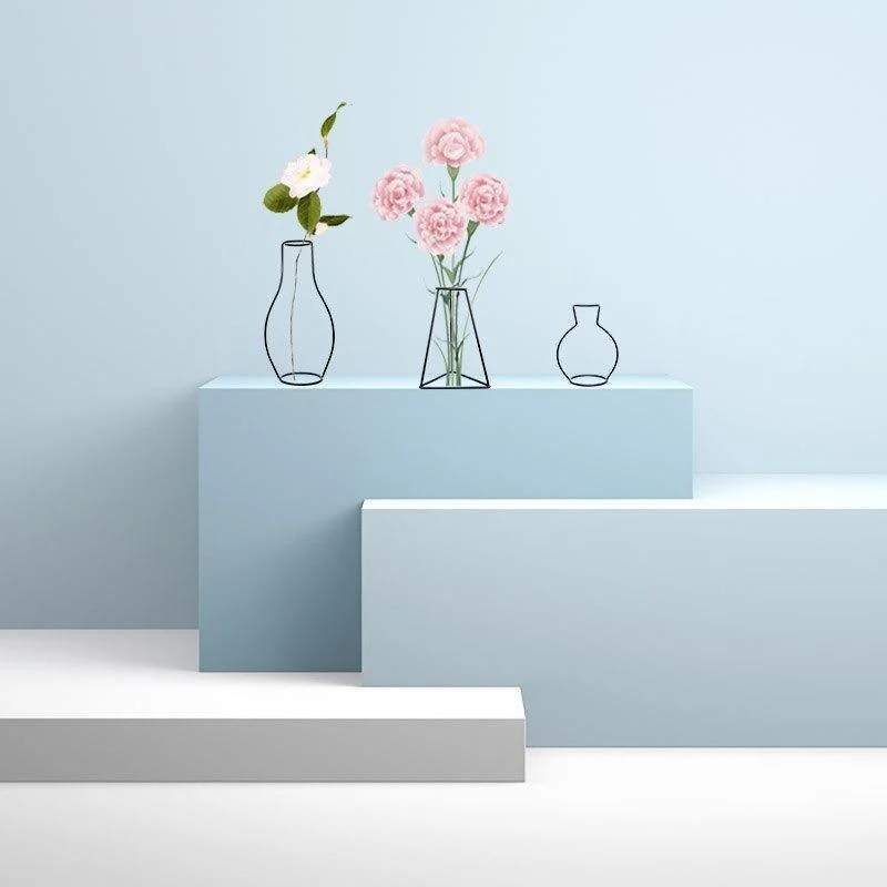 Minimal_Iron_Line_Vase_Holder_-_-4336643 Minimal Iron Line Vase Holder -