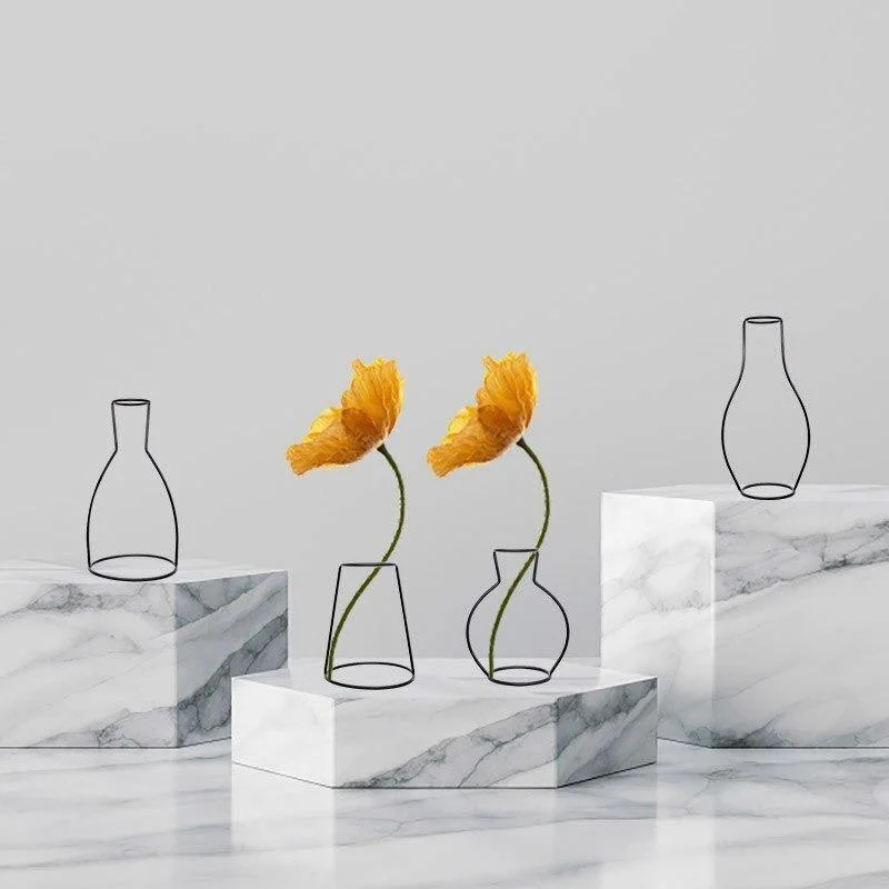 Minimal_Iron_Line_Vase_Holder_-_-4336652 Minimal Iron Line Vase Holder -