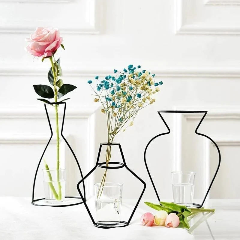 Minimal_Iron_Line_Vase_Holder_-_-4336661 Minimal Iron Line Vase Holder -