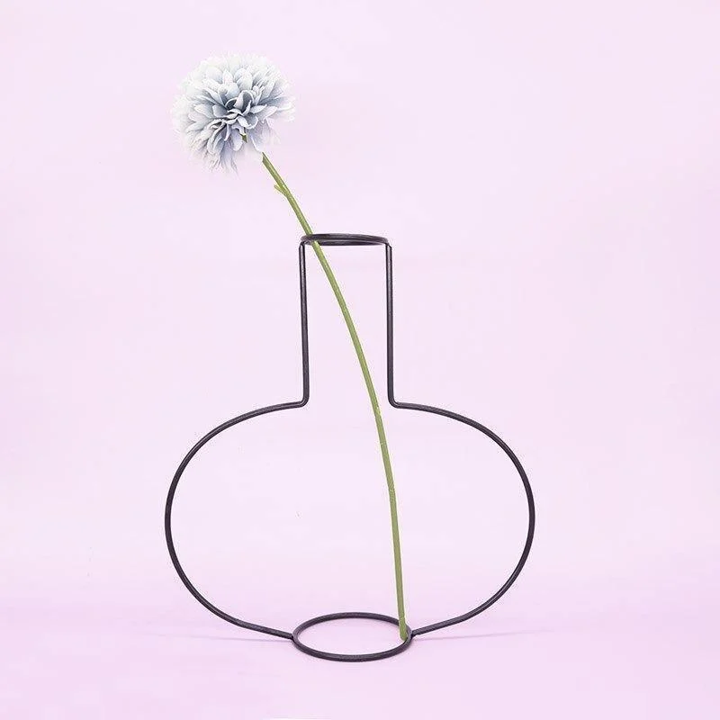 Minimal_Iron_Line_Vase_Holder_-_-4336682 Minimal Iron Line Vase Holder -