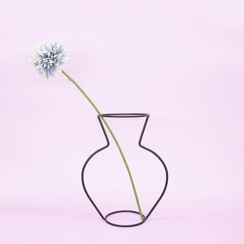 Minimal_Iron_Line_Vase_Holder_-_-4336686 Minimal Iron Line Vase Holder -