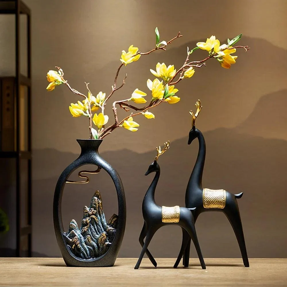 MinimalismMountainStoneVase-Homeko3 Minimalism Mountain Stone Vase - Homeko