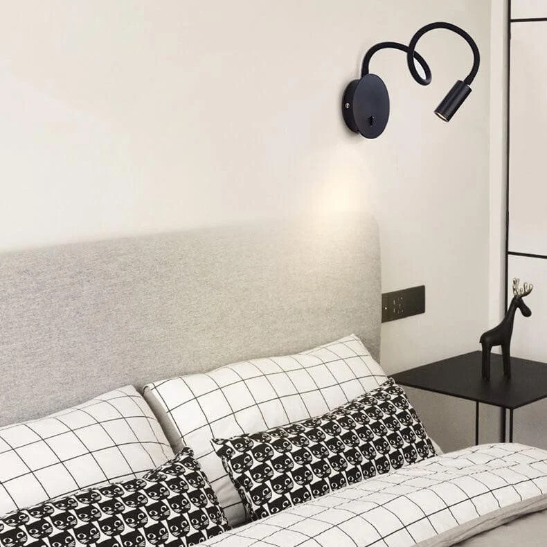 Minimalist1-lightLEDwalllampwith360-degreeadjustability-Homeko2 Minimalist 1-light LED wall lamp with 360-degree adjustability - Homeko