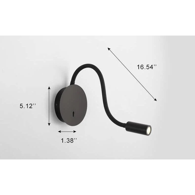 Minimalist1-lightLEDwalllampwith360-degreeadjustability-Homeko5 Minimalist 1-light LED wall lamp with 360-degree adjustability - Homeko
