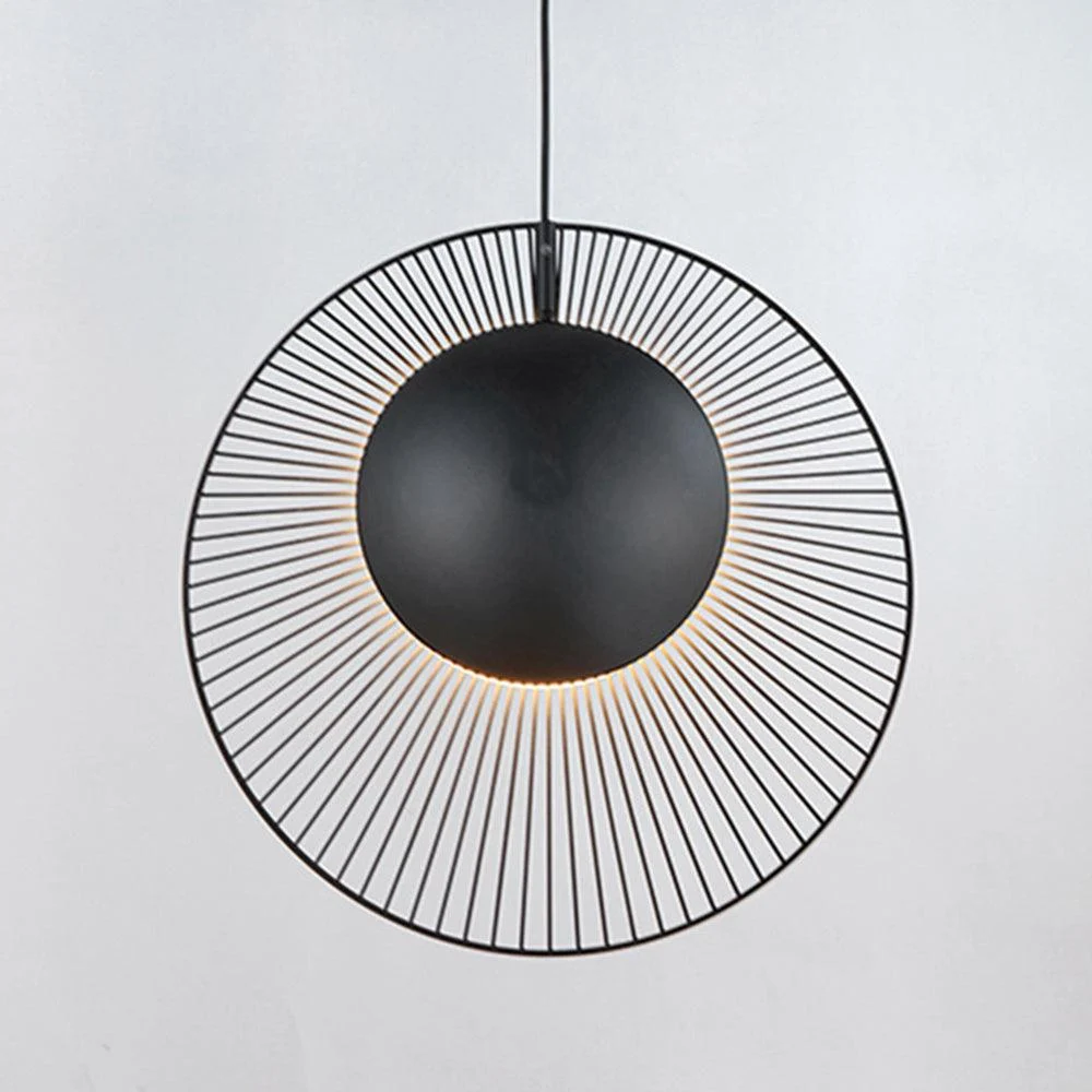 Minimalist Black Metal Pendant Lamp for Dining Room - Homeko