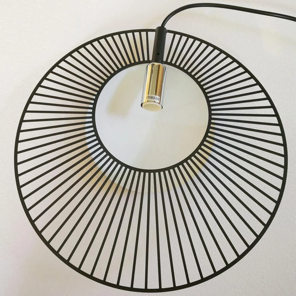 Minimalist Black Metal Pendant Lamp for Dining Room - Homeko