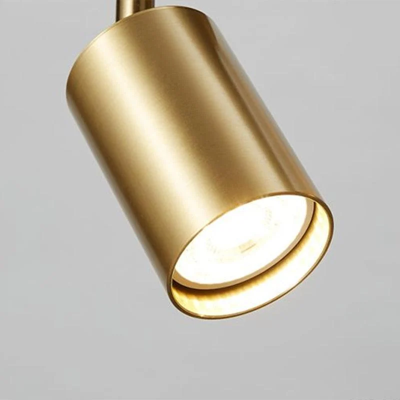 MinimalistLEDCeilingLampwithGoldenTubularTrackandMetalShade-Homeko2 Minimalist LED Ceiling Lamp with Golden Tubular Track and Metal Shade - Homeko