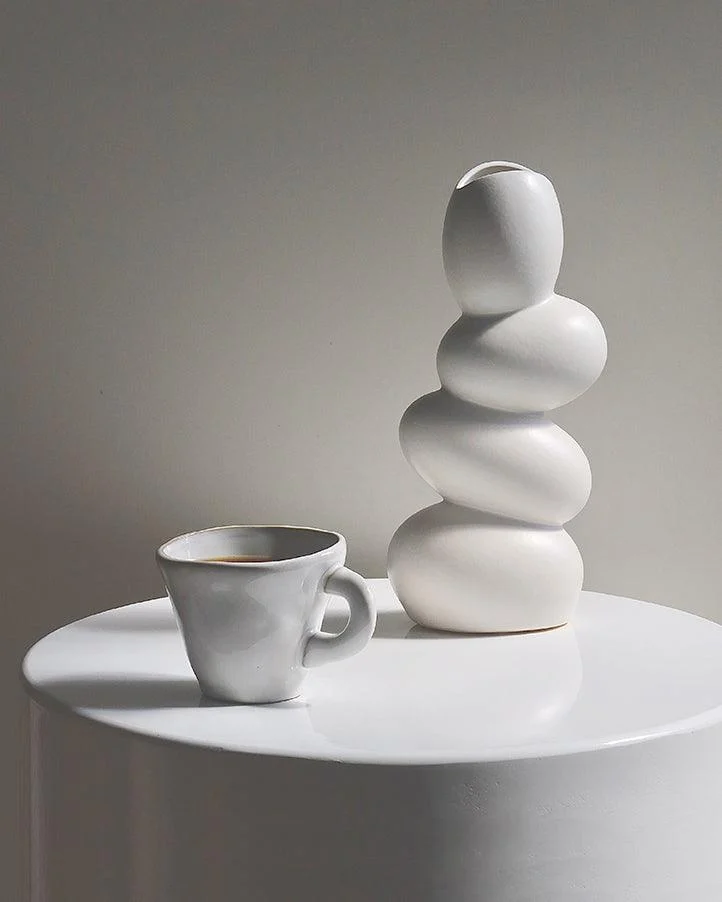 Minimalist Porcelain Vase - Homeko