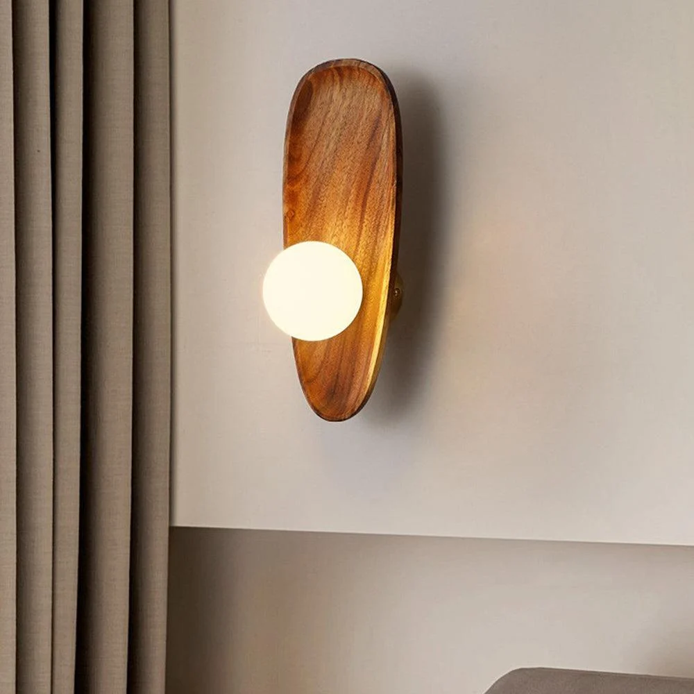 Minimalist Solid Wood Wall Lamp - Homeko