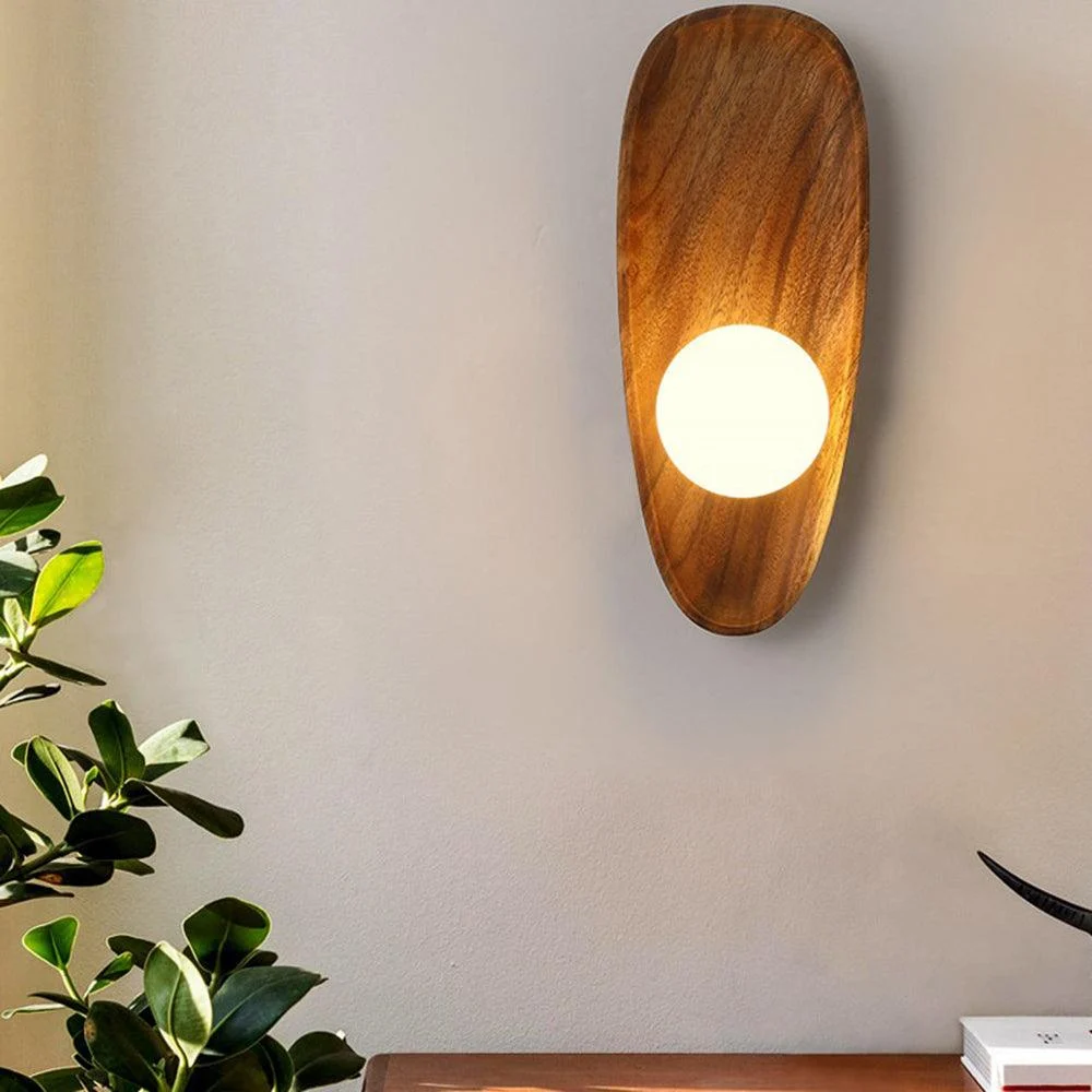 Minimalist Solid Wood Wall Lamp - Homeko