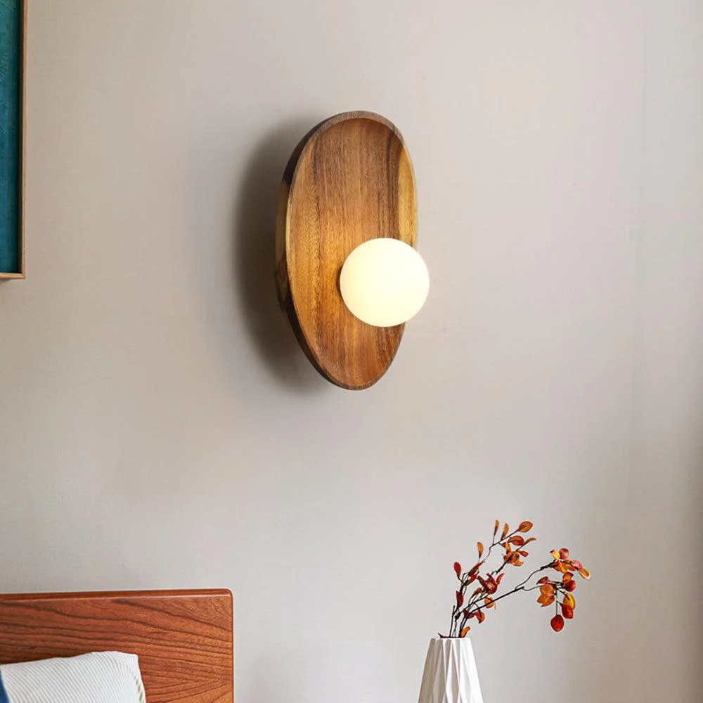 Minimalist Solid Wood Wall Lamp - Homeko