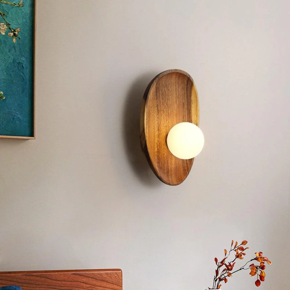 Minimalist Solid Wood Wall Lamp - Homeko