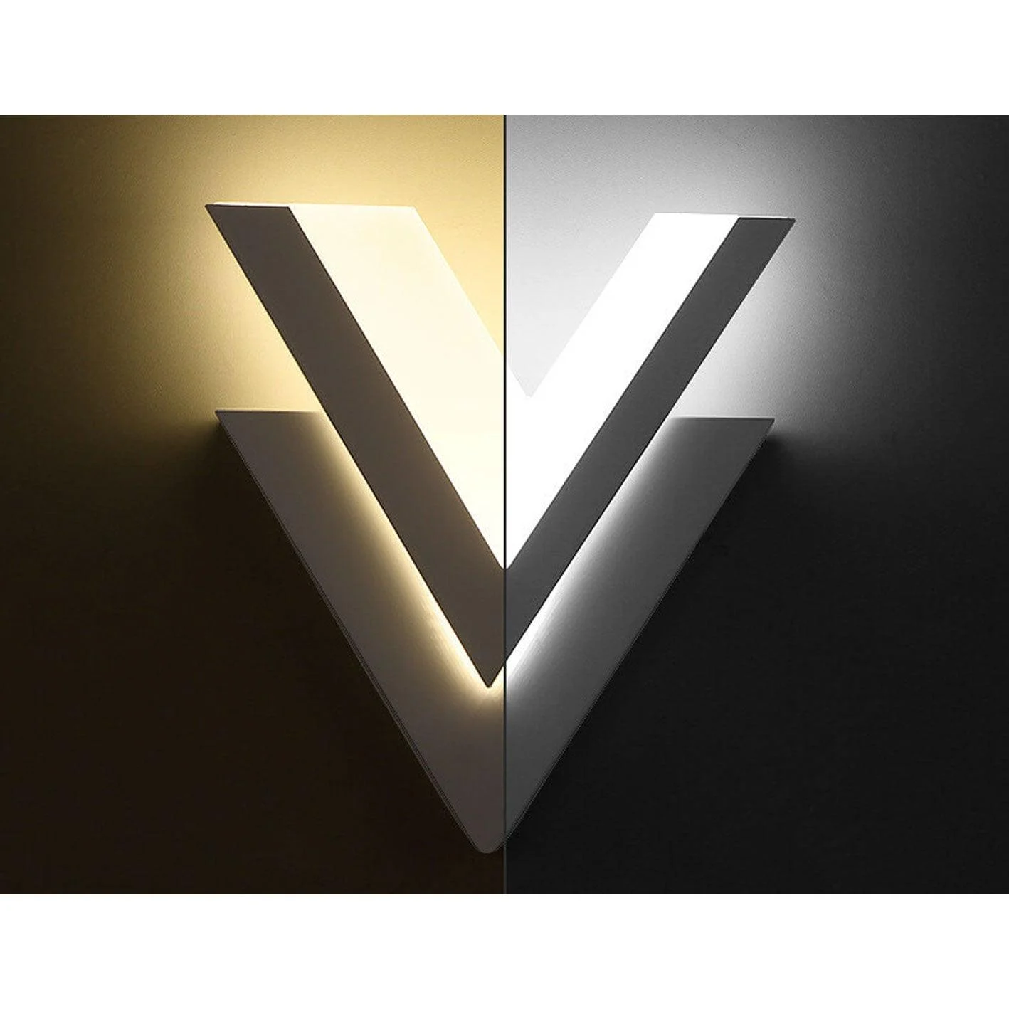 MinimalistV-shapedLEDwalllamp-Homeko3 Minimalist V-shaped LED wall lamp - Homeko