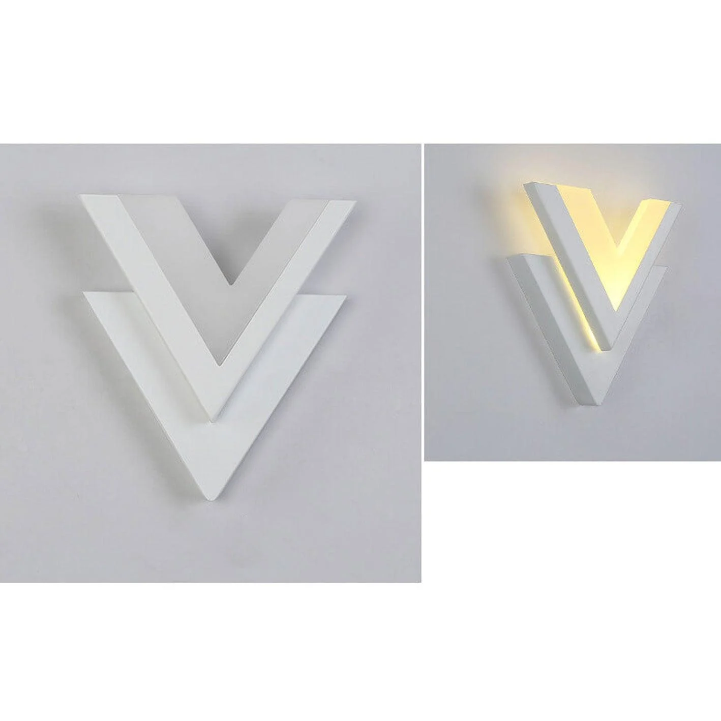 MinimalistV-shapedLEDwalllamp-Homeko4 Minimalist V-shaped LED wall lamp - Homeko