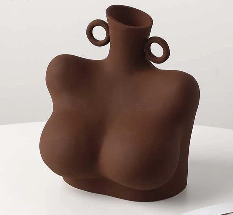 Minimalist_Afro_American_Ceramic_Bust_Vase_-_-4337077 Minimalist Afro American Ceramic Bust Vase -