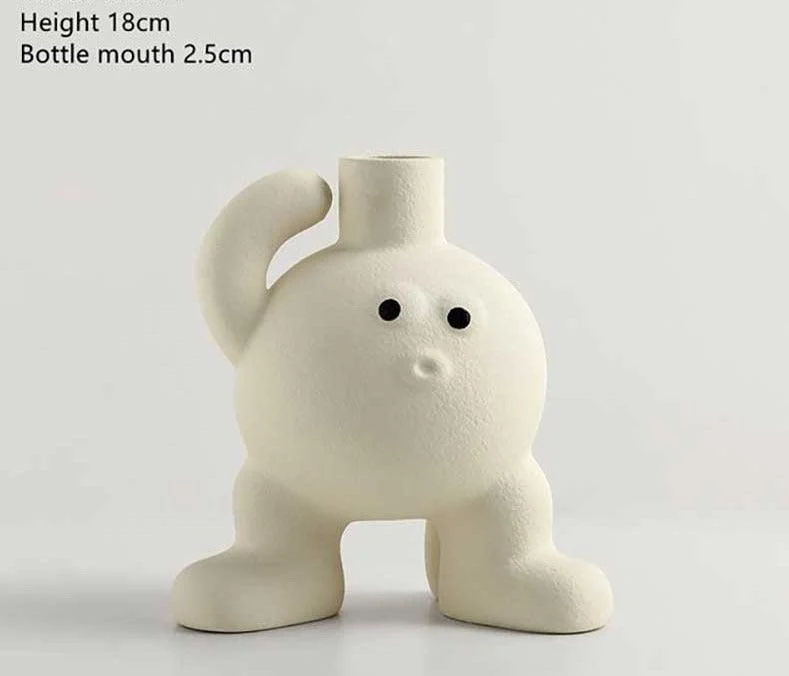 Minimalist_Ceramic_Bigfoot_Funny_Vase_-_-4337836 Minimalist Ceramic Bigfoot Funny Vase -