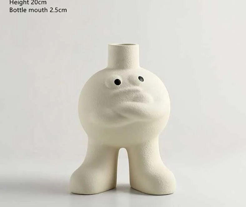 Minimalist_Ceramic_Bigfoot_Funny_Vase_-_-4337842 Minimalist Ceramic Bigfoot Funny Vase -