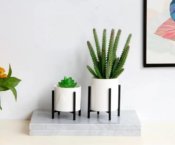 Minimalist_Flower_Planter_with_Metal_Stand_-_-4339017 Minimalist Flower Planter with Metal Stand -