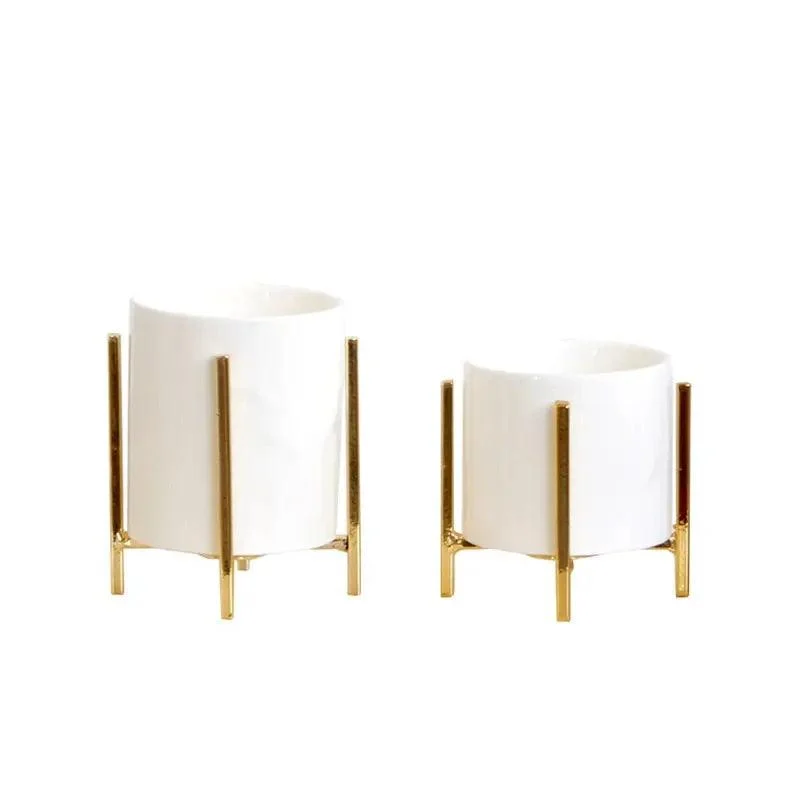 Minimalist_Flower_Planter_with_Metal_Stand_-_-4339034 Minimalist Flower Planter with Metal Stand -