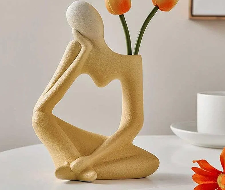 Minimalist_Frosted_Thinker_Statue_Ceramic_Abstract_Vase_-_-4339167 Minimalist Frosted Thinker Statue Ceramic Abstract Vase -