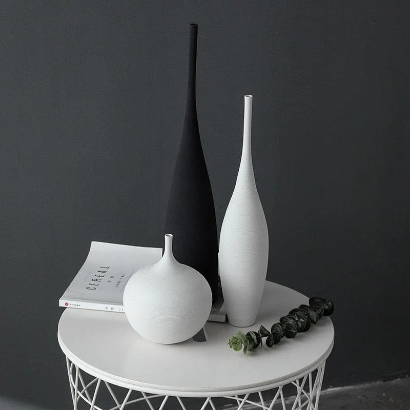 Minimalist_Handmade_Black_and_White_Art_Zen_Ceramic_Vase_-_-4339518 Minimalist Handmade Black and White Art Zen Ceramic Vase -