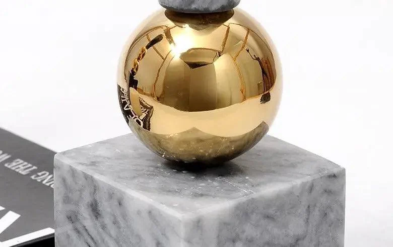 Minimalist Marble Candle Holder -