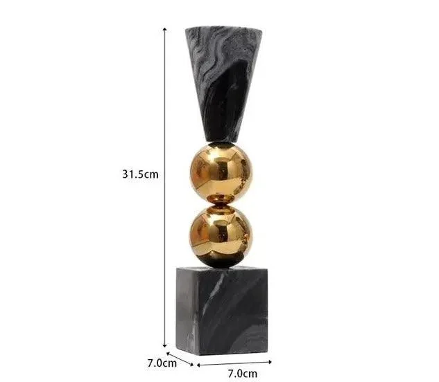 Minimalist Marble Candle Holder -