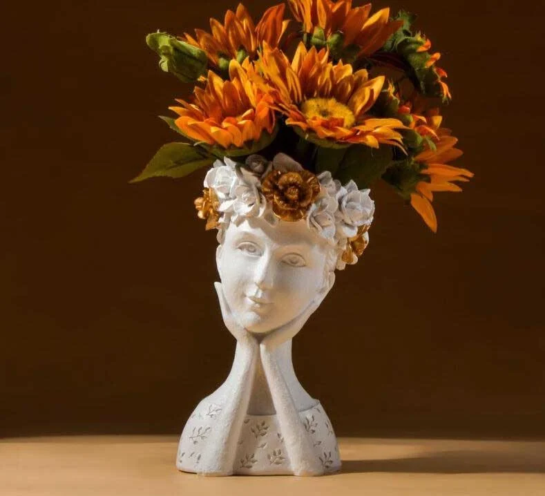 Minimalist_Resin_Goddess_Female_Head_Planter_-_-4340743 Minimalist Resin Goddess Female Head Planter -
