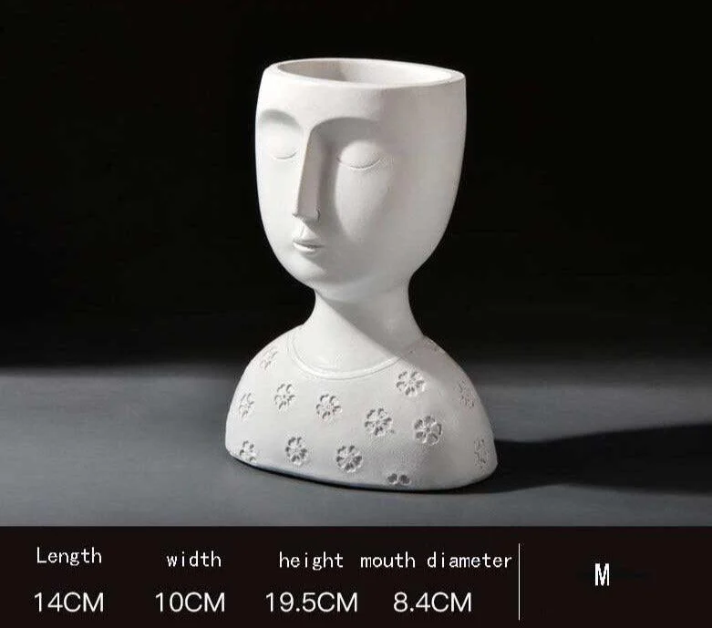 Minimalist_Resin_Goddess_Female_Head_Planter_-_-4340754 Minimalist Resin Goddess Female Head Planter -