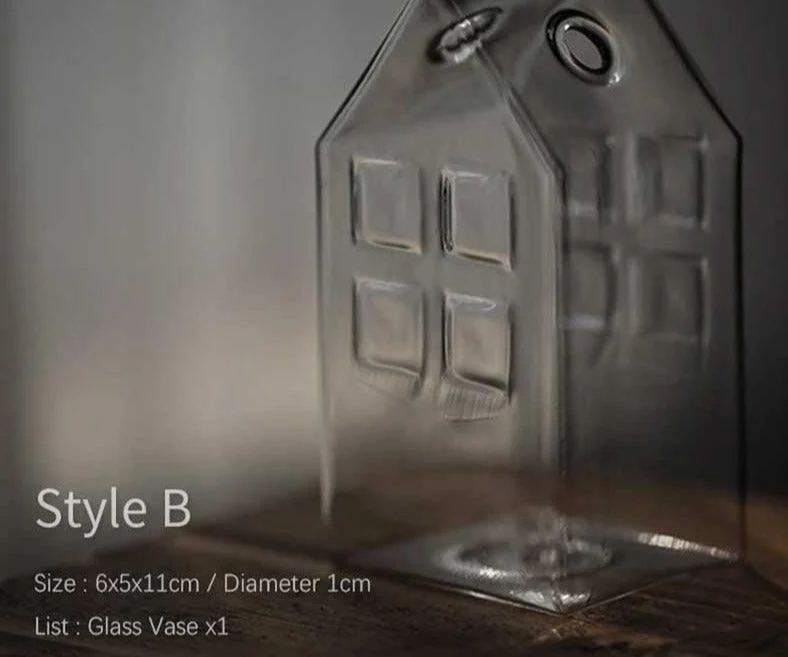 Minimalist_Small_House_Shaped_Glass_Vase_-_-4341131 Minimalist Small House Shaped Glass Vase -