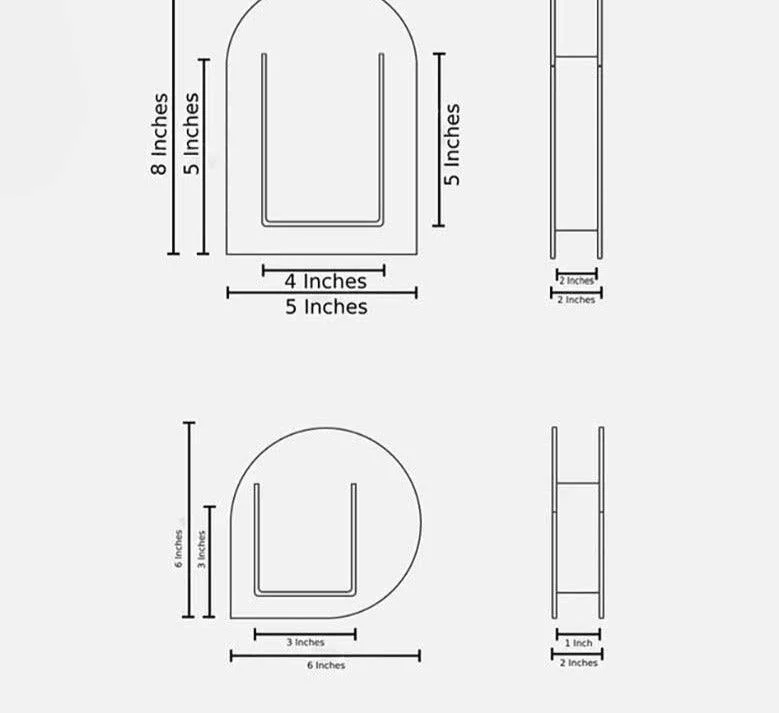 Minimalist Translucent Acrylic Abstract Vase -