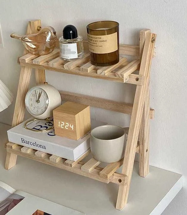 Minimalist Wood Desk Shelf -