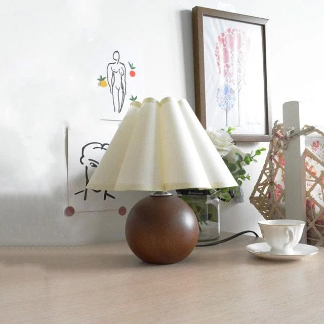 Minimalist Wood Table Lamp -