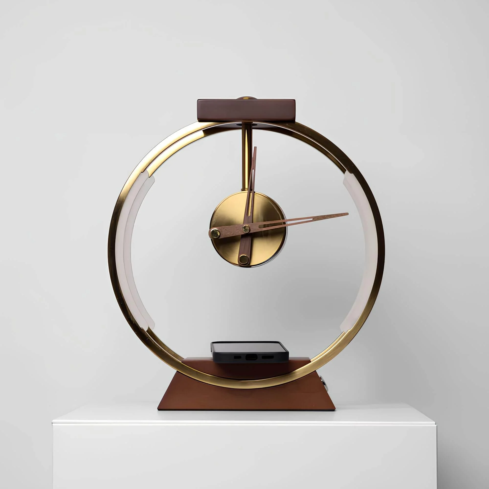 MinimalistischeLED-TischuhrlampemitkabelloserLadefunktion-ModernesDesignundhochwertigeMaterialien Minimalistischeled Tischuhrlampemitkabelloserladefunktion Modernesdesignundhochwertigematerialien
