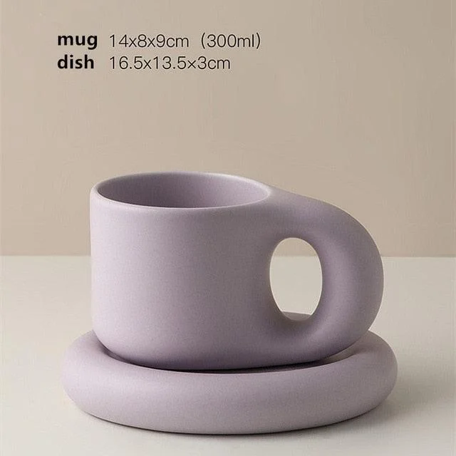 Minimalistporcelaincupandsaucerset-Homeko1 Minimalist porcelain cup and saucer set - Homeko