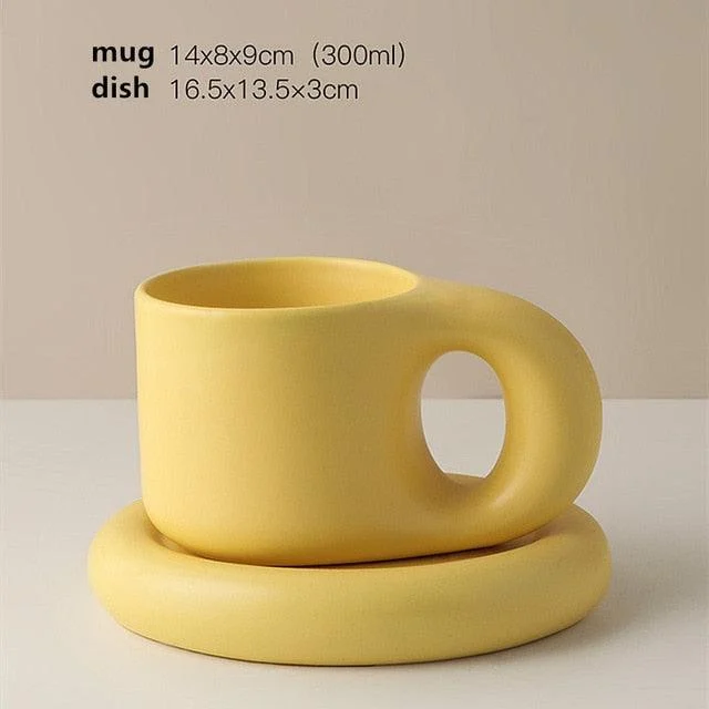 Minimalistporcelaincupandsaucerset-Homeko9 Minimalist porcelain cup and saucer set - Homeko