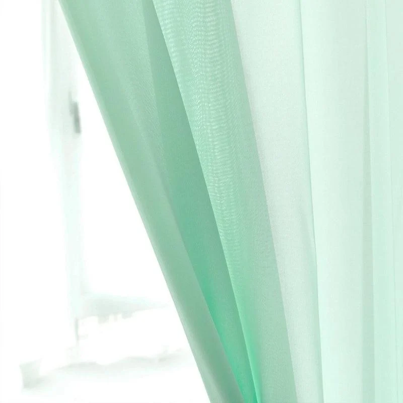 Mira Solid Transparent Custom Curtains - Homeko
