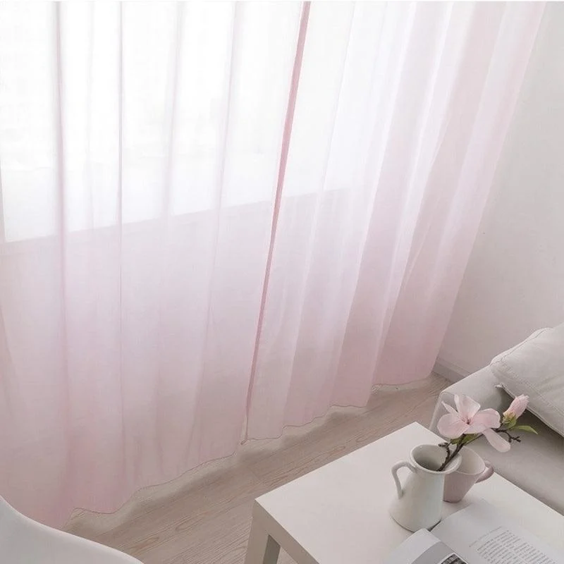 Mira Solid Transparent Custom Curtains - Homeko