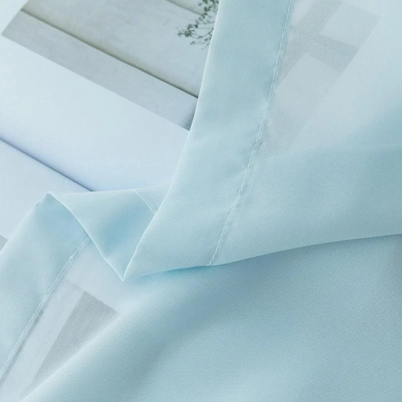 Mira Solid Transparent Custom Curtains - Homeko