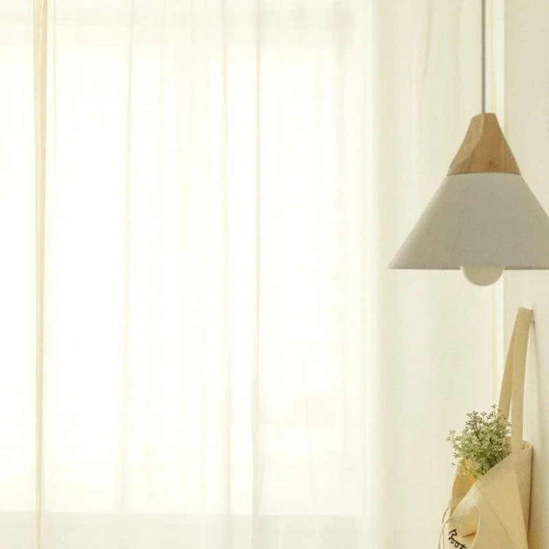 Mira Solid Transparent Custom Curtains - Homeko