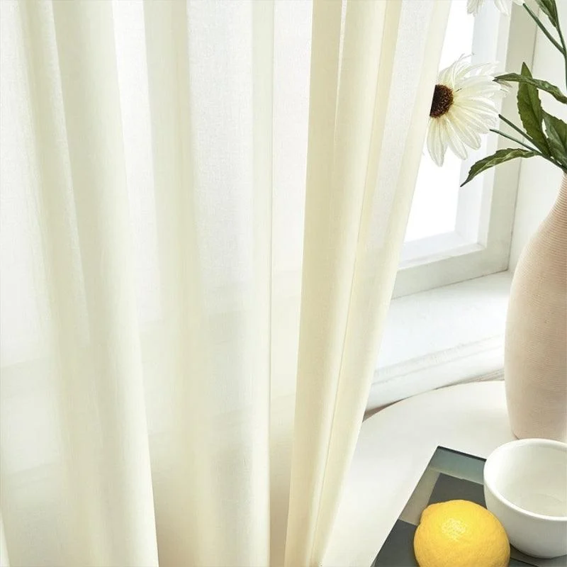Mira Solid Transparent Custom Curtains - Homeko