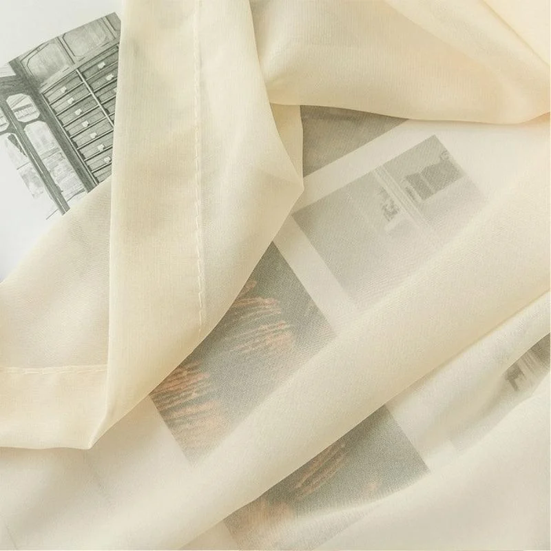 Mira Solid Transparent Custom Curtains - Homeko