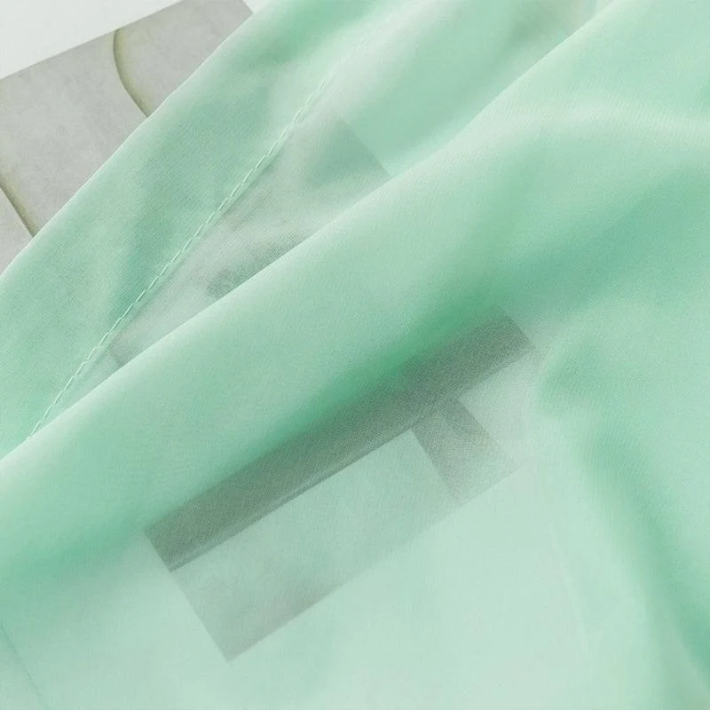 Mira Solid Transparent Custom Curtains - Homeko
